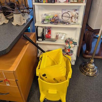Very Nice New Rubber-made Commercial Mop Bucket, DVD's, Sequin Patches, Steam Iron, CD's