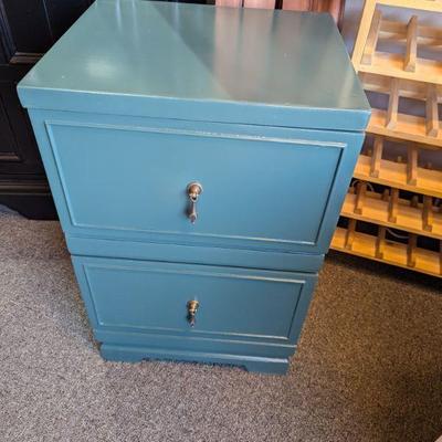 Refurbished 2 Drawer Cabinet, Night Stand or Anywhere Solid Wood Cabinet.