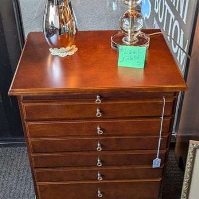 Sale Photo Thumbnail #101: Very Cool Solid Wood Night Stand Jewelry Chest.  Unique Item