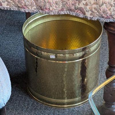 Large Brass Planter or Container