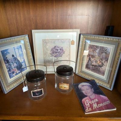 Victorian Artwork and Decanters