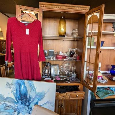 New Red Dress.  Boudoir Items