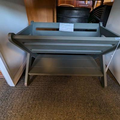 Solid Wood Newspaper Rack, Book Rack, Could even be a Christmas Manger