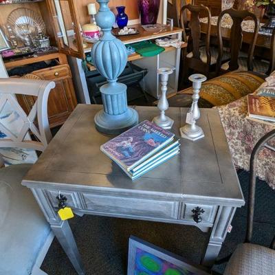 Refurbished Sewing Cabinet which makes a Lovely Petite Desk or Anywhere Table