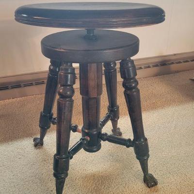 Nice old clawfoot stool