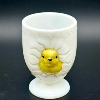 Vintage Westmoreland Milk Glass Egg Cup
https://ctbids.com/estate-sale/31612/item/3566047/Vintage-Westmoreland-Milk-Glass-Egg-Cup