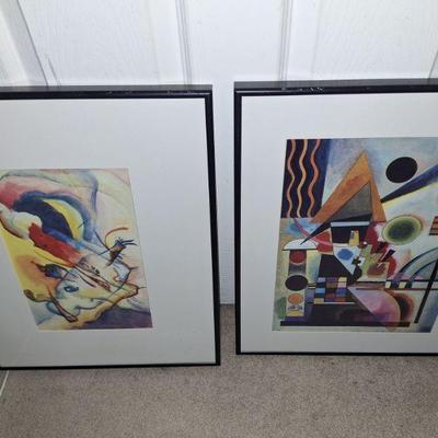 Pair of watercolor prints