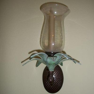 Pair of Pineapple Style Candle Wall sconces - 1 of 2