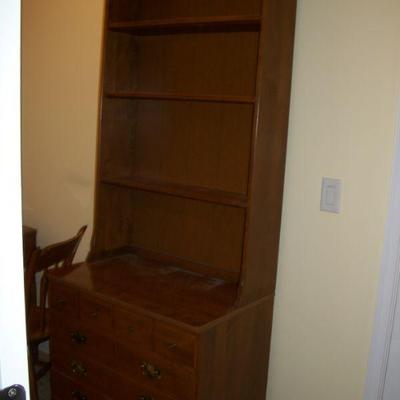 3 Drawer Dresser with Bookcase top included in set.
