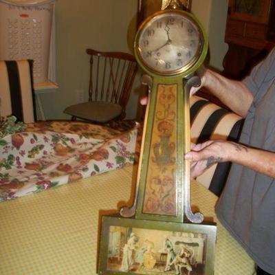 Antique/Vintage Gilbert 1807 Banjo Clock