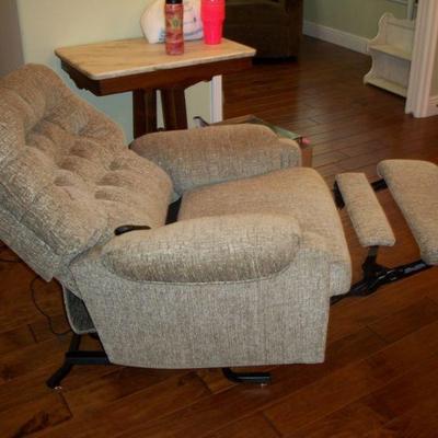 Chair shown reclined