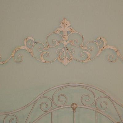 Painted White Metal Wall Art