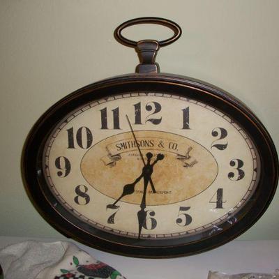 Smithsons & Co. Oval Battery operated Wall Clock