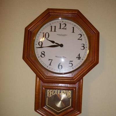 Sterling & Noble Battery operated "Regulator" Clock
