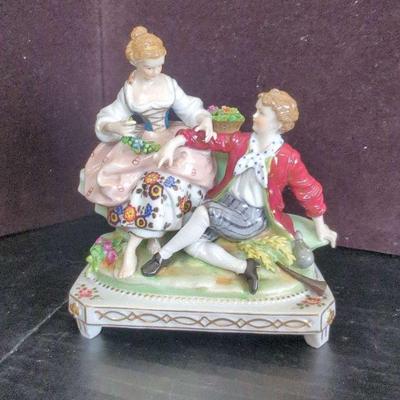 Volkstedt Porcelain Rococo Couple