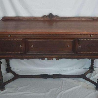 Antique Dinwoodey's Long Buffet Cabinet (#3)