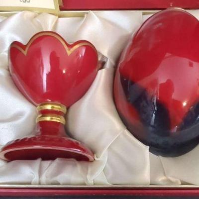 Royal Doulton Limited Edition Flambe Egg and Stand