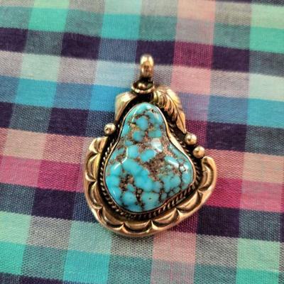 Sterling and turquoise