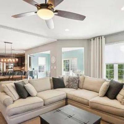 Sectional is Raymour & Flanigan and is less than a year old.  