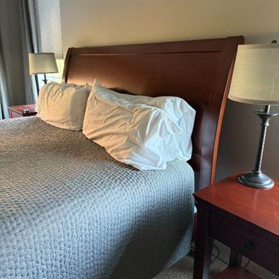 Pottery Barn King Bed and Nighstand