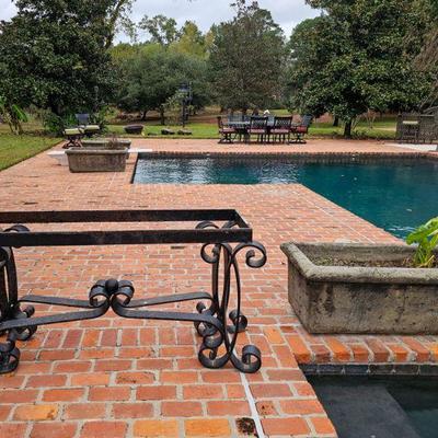 Iron table base