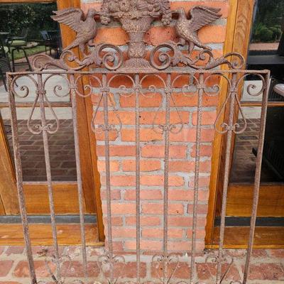 Antique iron gate