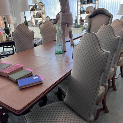 LEATHER COVER ON TABLE