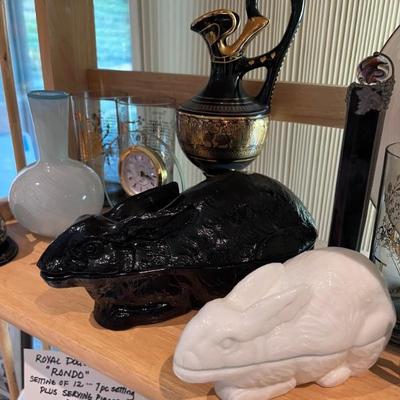 GLASS BUNNY CANISTER
