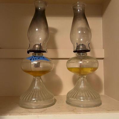 Vintage kerosene lamps