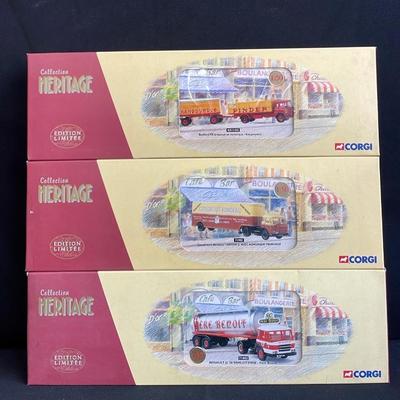 Corgi Heritage collection in boxes displayed only