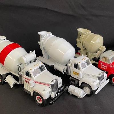 Three Diecast Metal Cement Mixer Vehicles * Cook-McCann * Werner * Irish