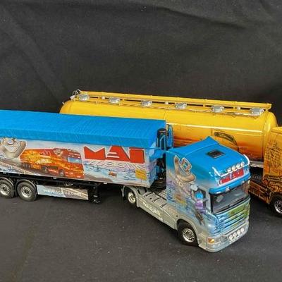 Two Metal Diecast Vehicles * Trailer * Tanker * Scania * WSI Collectible