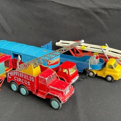 Vintage Corgi Major Metal Diecast Vehicles * Chipperfields * Transporter * Loader * Circus Transport
