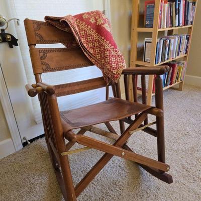 folding rocker, coverlet