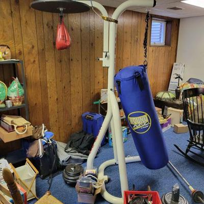 punching bag and stand