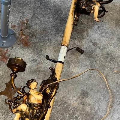Angel / Cherub Vintage Pole Lamp