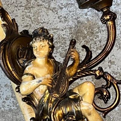 Angel / Cherub Vintage Pole Lamp