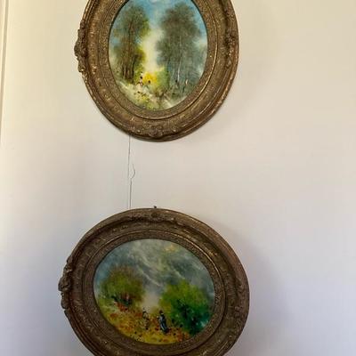 "Pastoral Scene" By Stefanos Sideris, Oil On Masonite