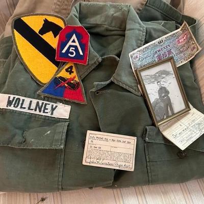 1950s US Army Uniform and Souvenirs from soldier stationed in Korea