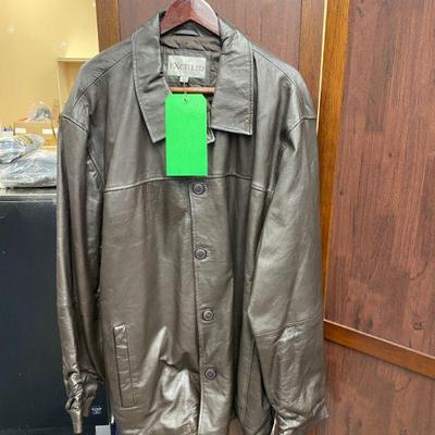 Hs5003 excelled leather jacket coat size lt 2)