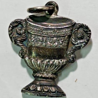 Sugar Bowl Classic 1949 football game vintage sterling silver charm Y0417