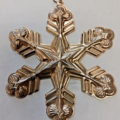 Gorham 1998 sterling silver christmas snowflake ornament jm3156