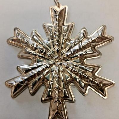 Gorham 1978 sterling silver christmas snowflake ornament jm3155 1