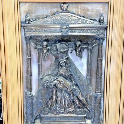 Pieta virgin mary mater dolorosa morero bas relief hei8124 15