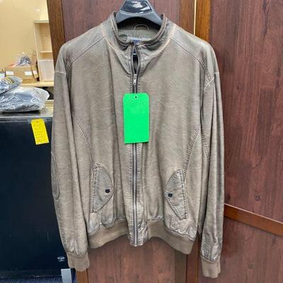 Hs5004a roundtree yorke' genuine leather jacket coat size xl (2)