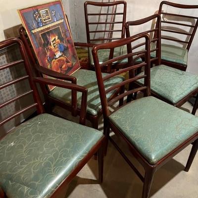 set of 6 MCM dining chairs