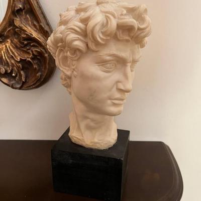 reproduction head of David by Michelangelo 