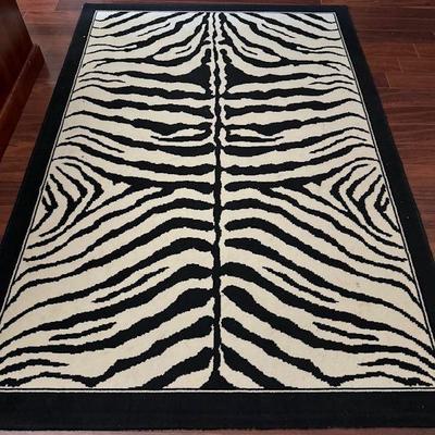 Zebra-inspired rug