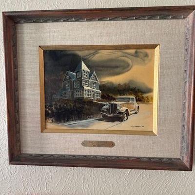"The Cold House" 1933 Terraplane car by Ken Eberts, original painting