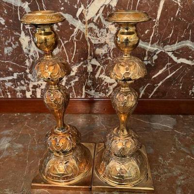 B. Henneberg, Warsaw, candlesticks